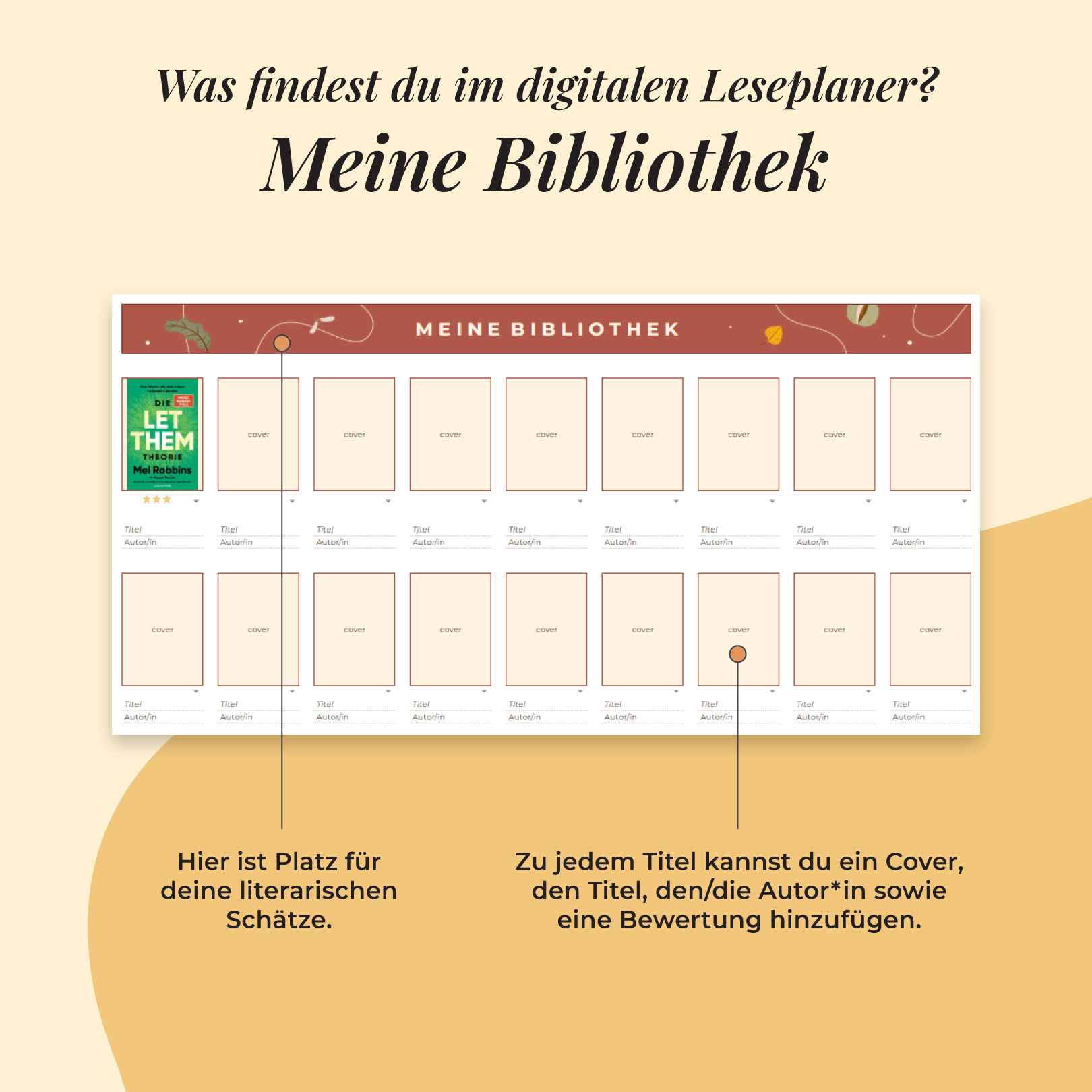 Bücherwurm-Planer Google Sheets - Meine Bibliothek