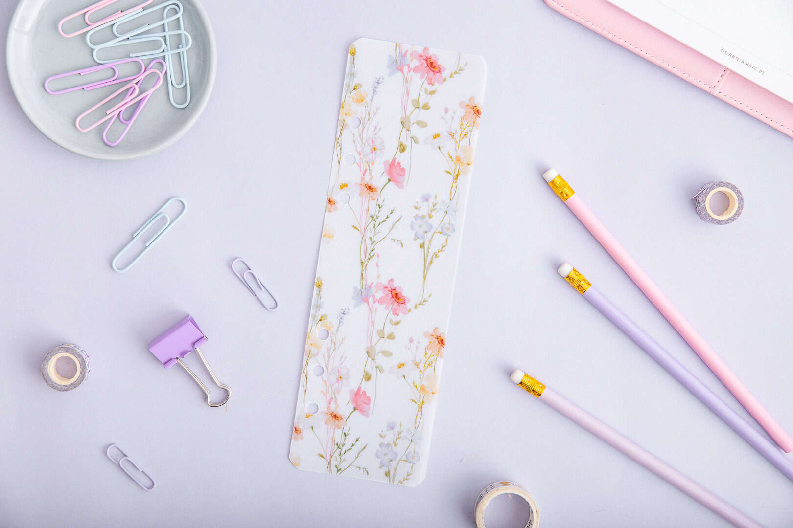 Bunte Lesezeichen für Ringbuchplaner | Transparentpapier