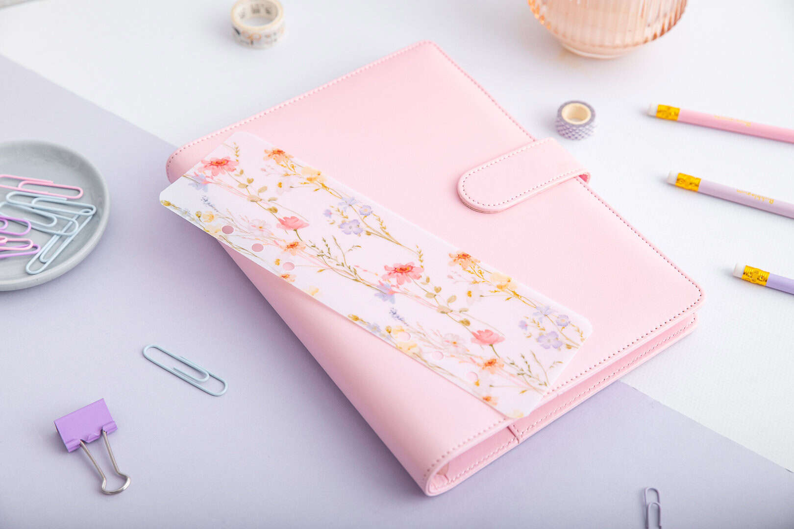 Bunte Lesezeichen für Ringbuchplaner