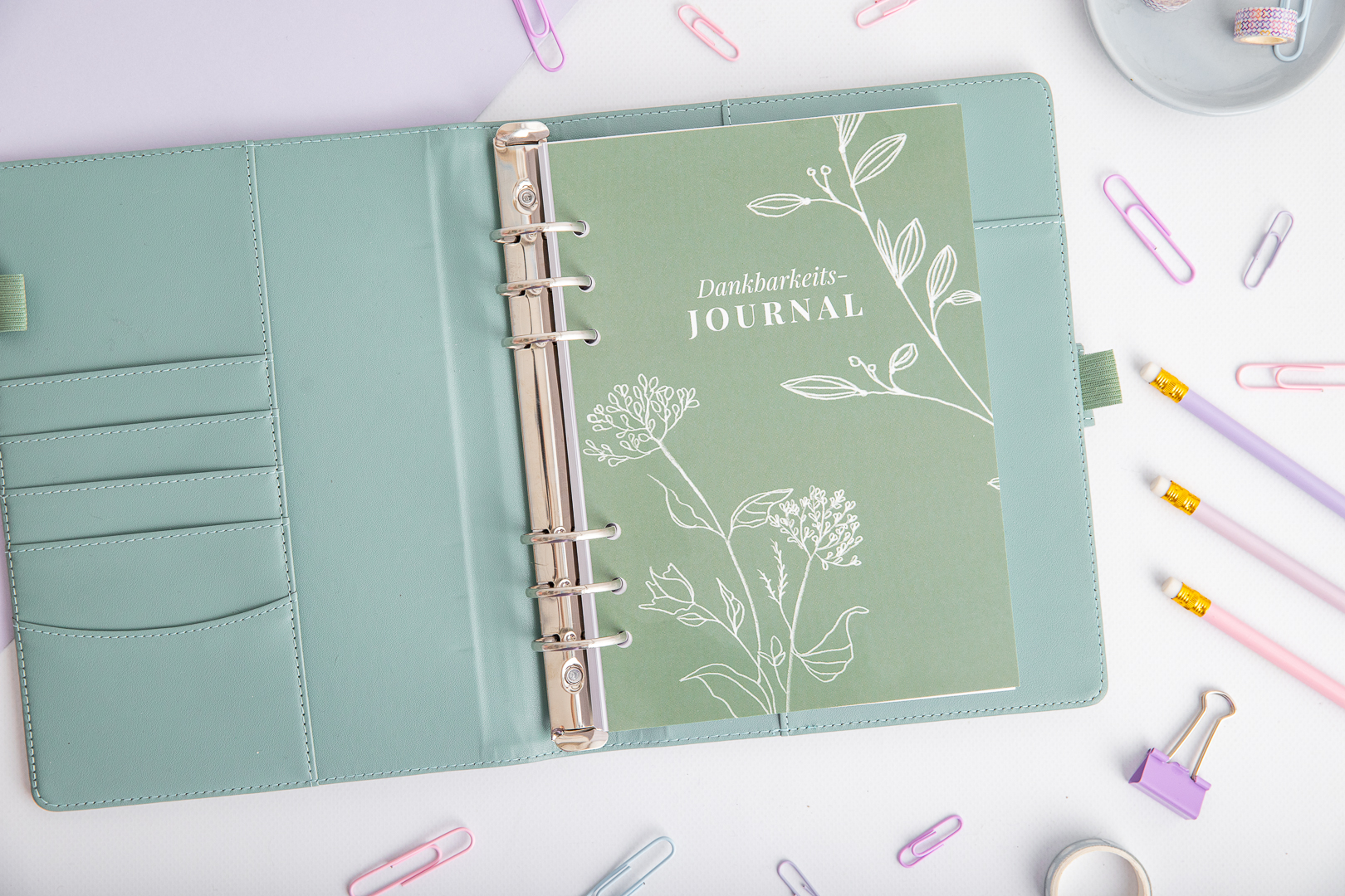 Dankbarkeits Journal Ringplaner Einlagen im Ringplaner