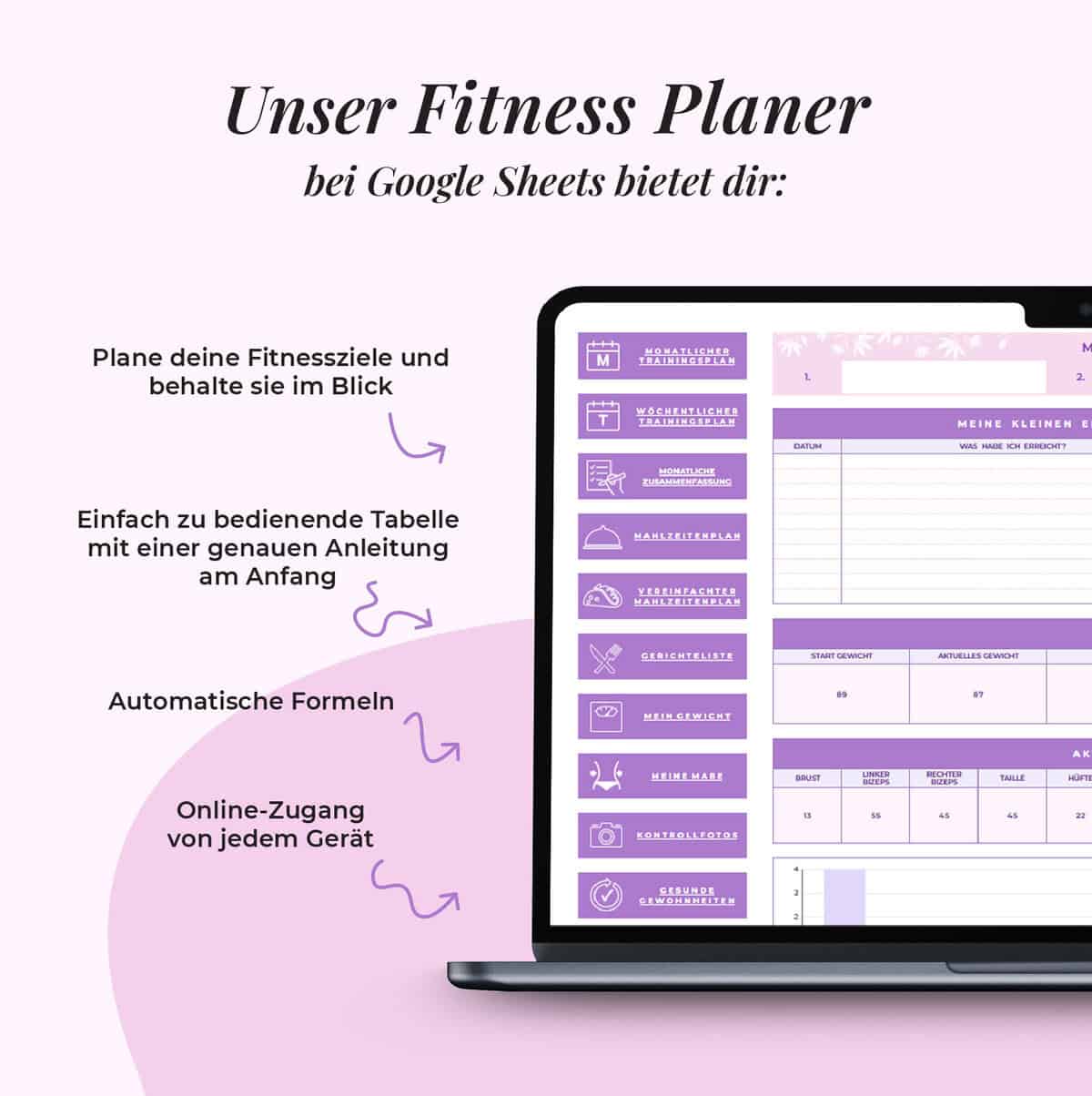 Fitness-Planer | Google Sheets