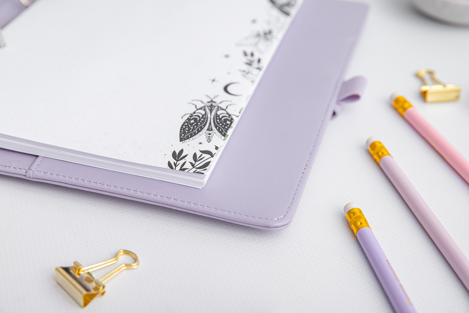 Gepunktete Einlagen mit Motiv Magische Nacht