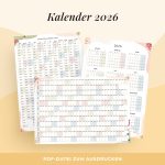 Jahreskalender 2026 zum Ausdrucken