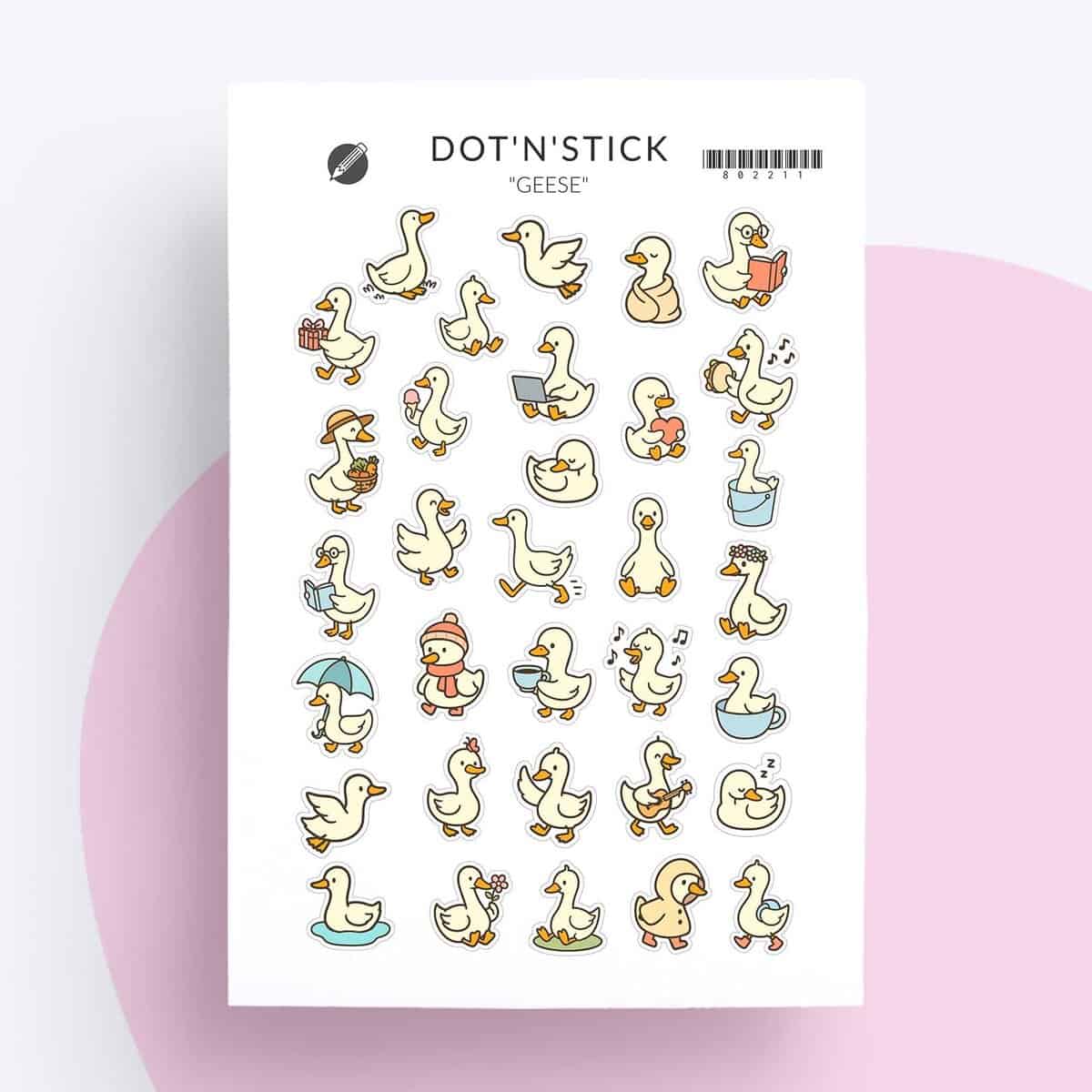 Planer aufkleber „Geese”