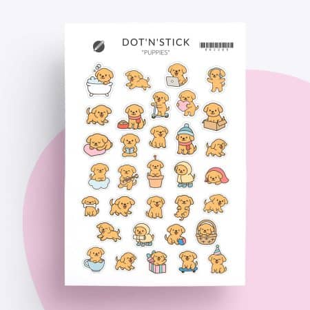 Planer aufkleber „Puppies”