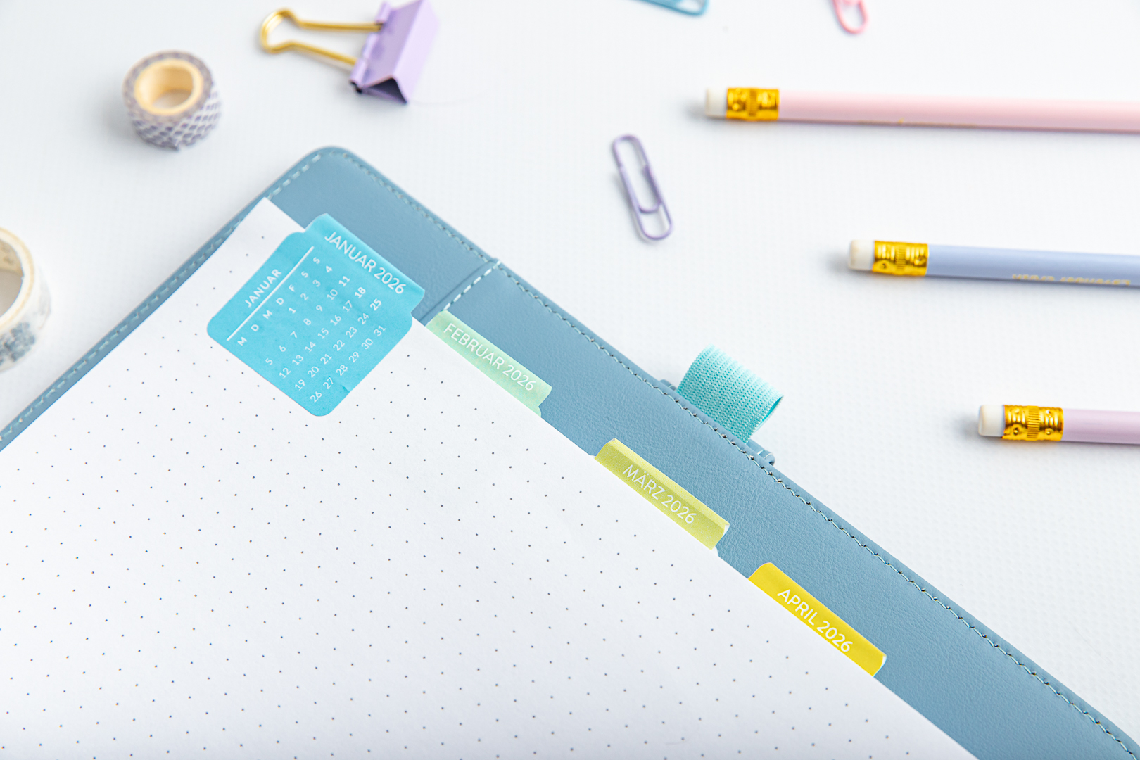 Planner Tabs „Mini-Kalender 2026“ im ringbuchplaner
