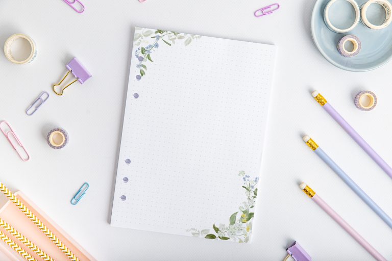 Ringbuch Einlagen A5 – gepunktet | Aquarellwiese