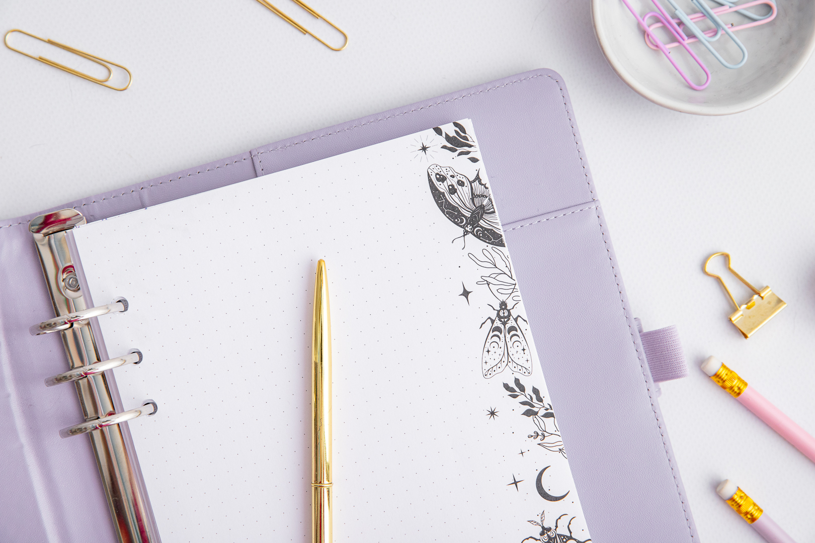 Ringbucheinlagen A5 Motiv Magische Nacht