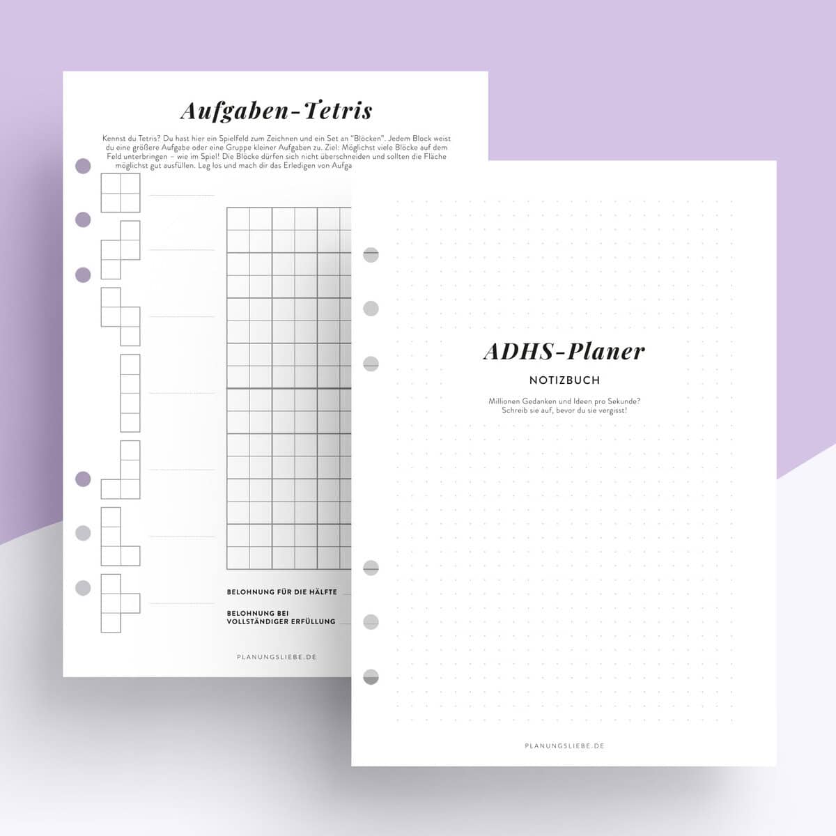 ADHS Planer Notizibuch