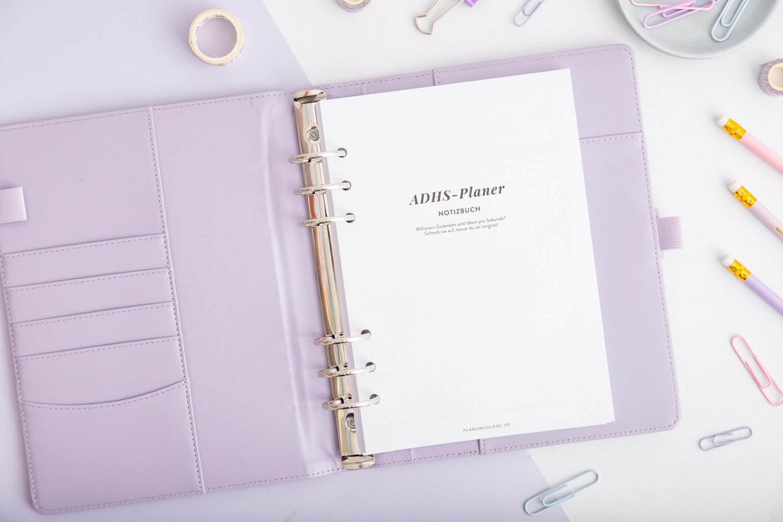ADHS Planer – Organizer-Einlagen – Notizbuch