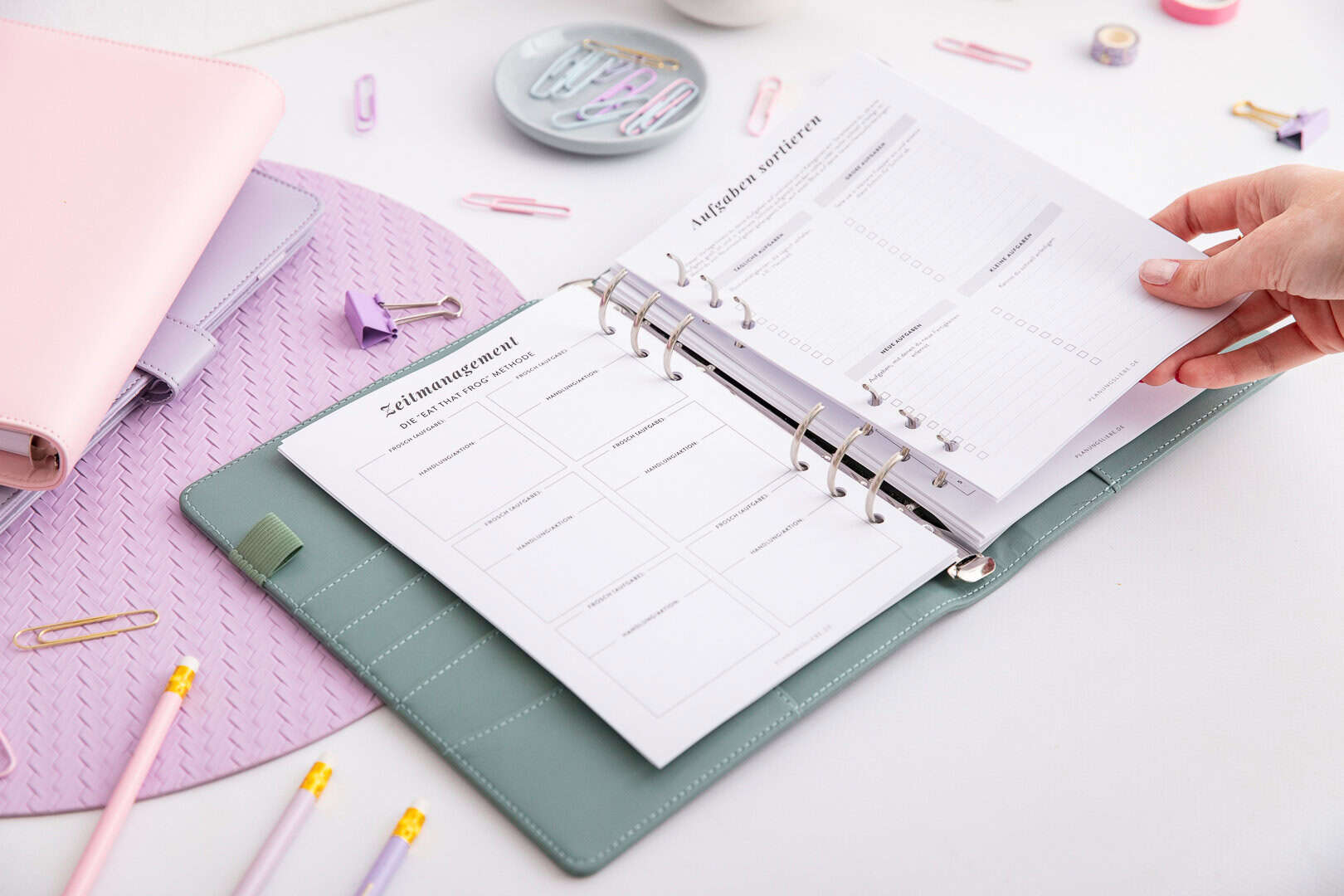 ADHS Planer – Organizer-Einlagen – Zeitmanagement & Aufgaben sortieren