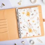 Titelseite für Ringbuchplaner – Spätsommerträume