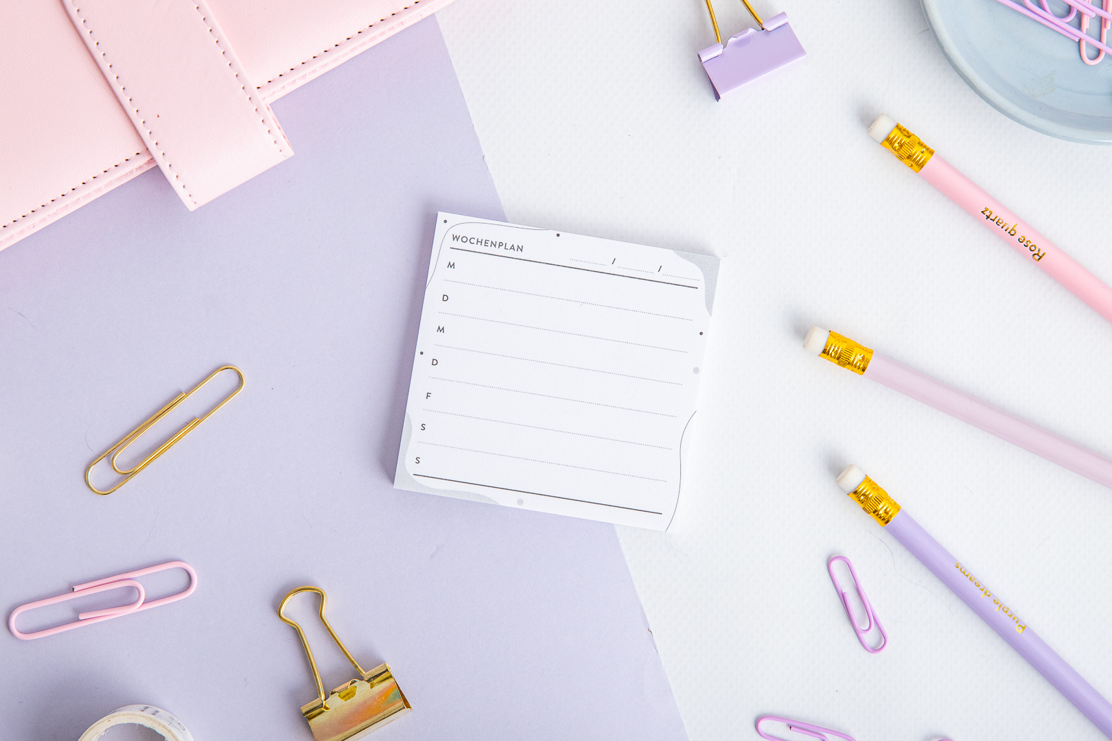 "Wochenplan" Haftnotizen