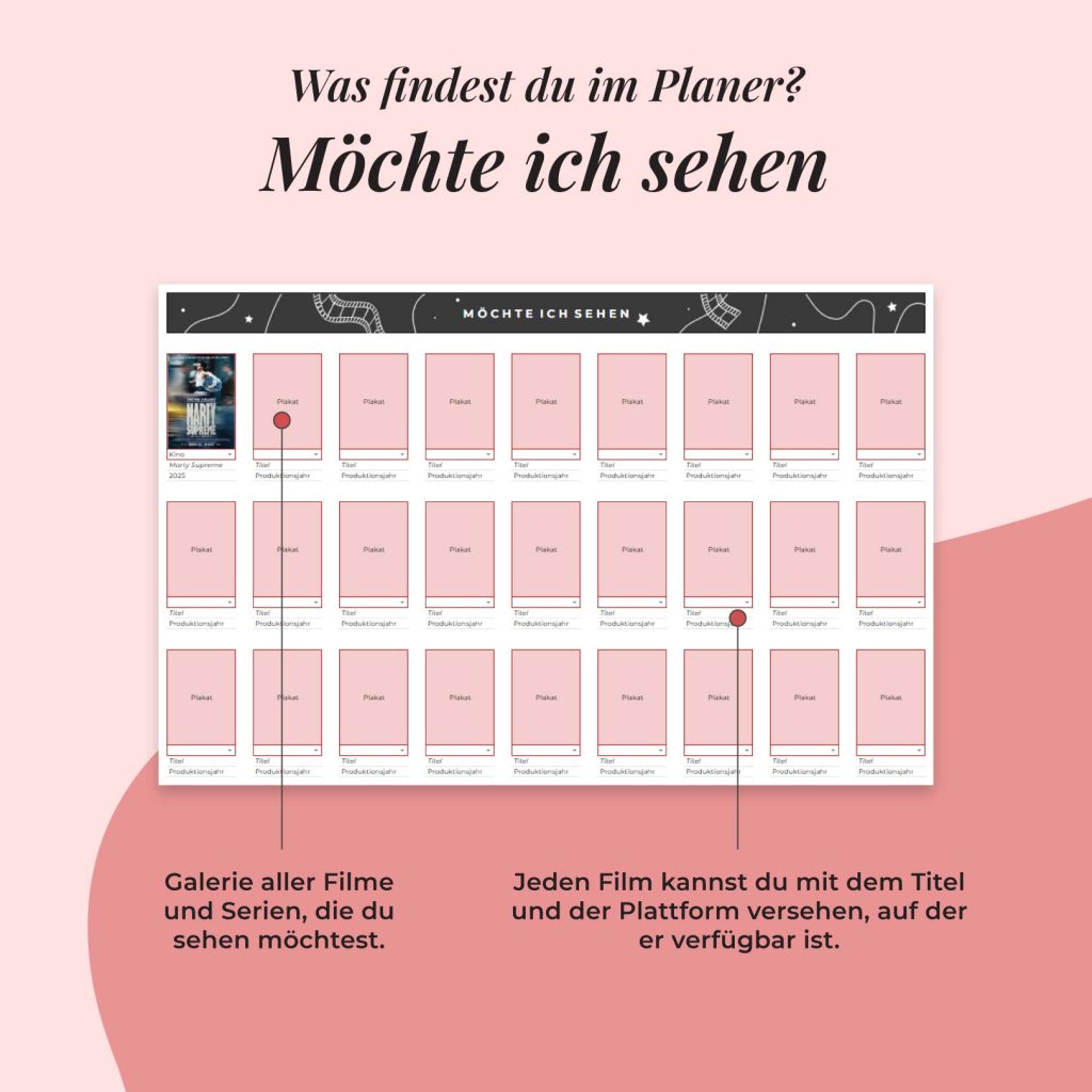 Film-und Serienplanner | Google Sheets | Mochte ich sehen