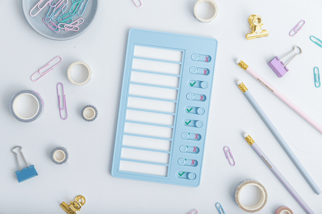 Abhak-Plättchen – Blau