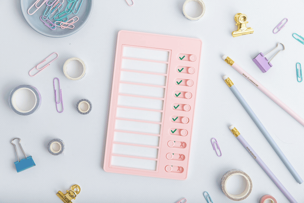 Abhak-Plättchen – Rosa