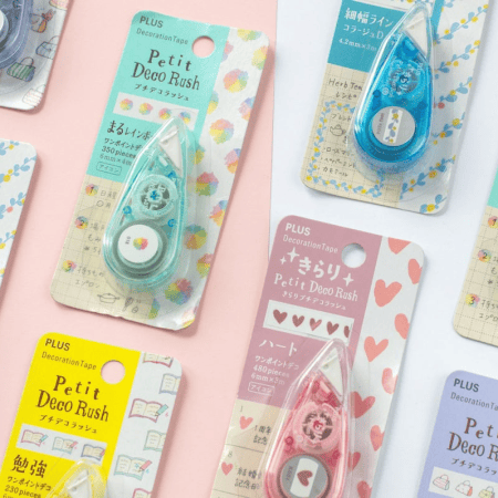 Petit Deco Rush Dekotape mit Dispenser | Für Planer, Organizer & Bullet Journal
