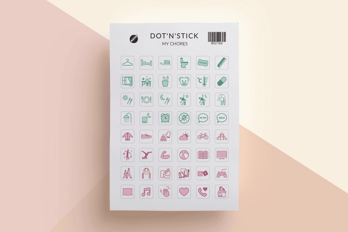 Sticker „My Chores“ für die Aufgaben-Tafel – Bogen 2