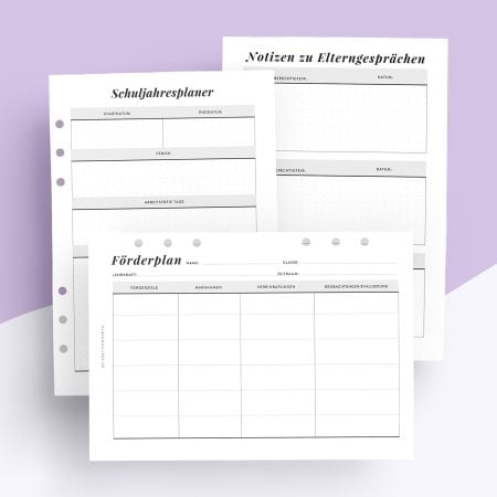 SoPäd Lehrerplaner – Ringplaner Einlagen