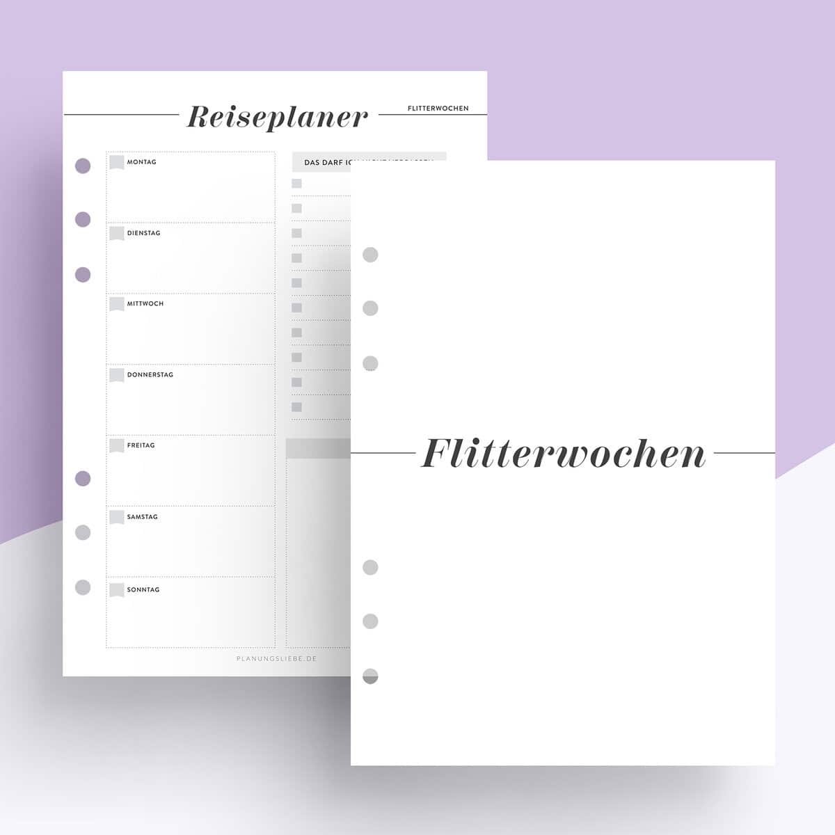 Flitterwochen – Ringplaner Einlagen