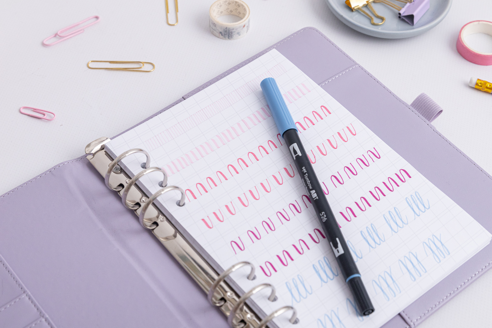 Ringplaner Einlagen A5 – Brush Lettering