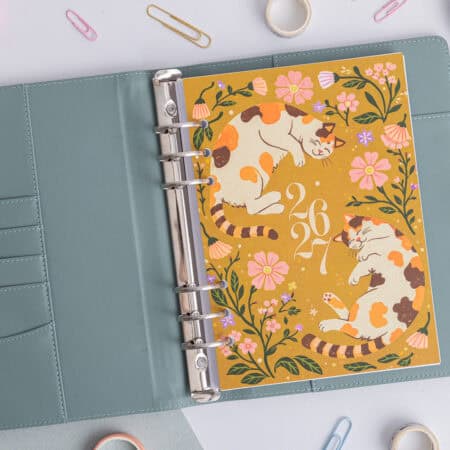 Titelseite für deinen Organizer | Cozy Cats