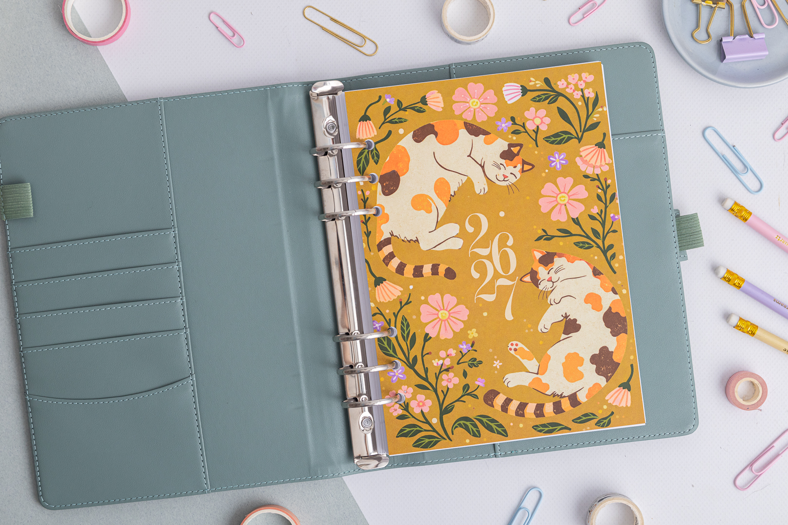 Titelseite für deinen Organizer | Cozy Cats