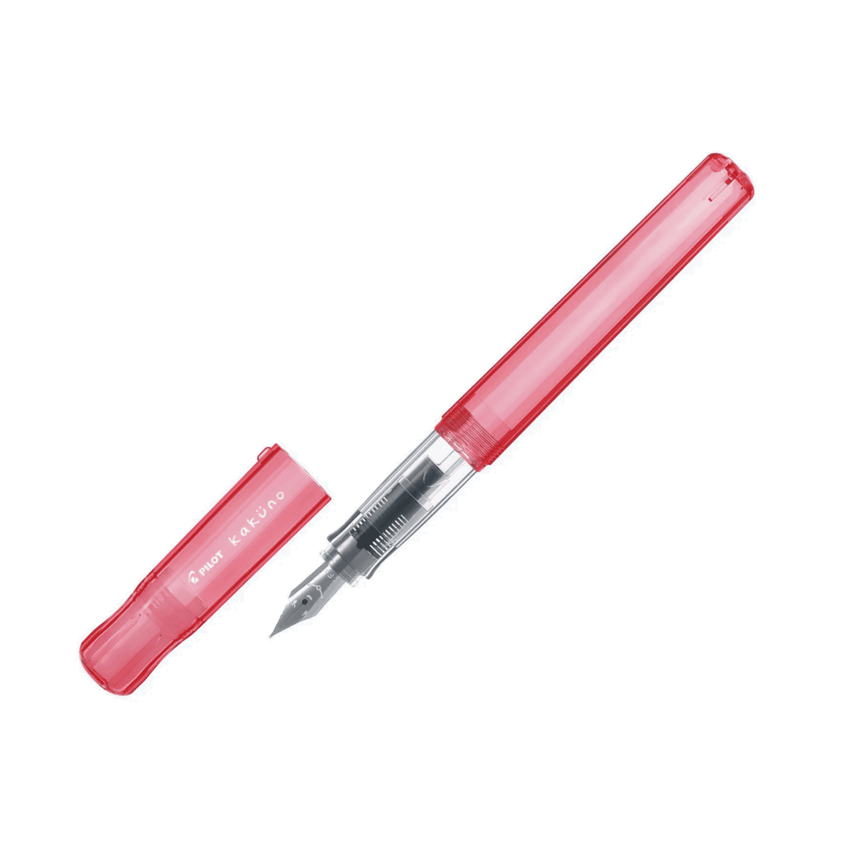 Füllfederhalter Pilot Kakuno Transparent Rot