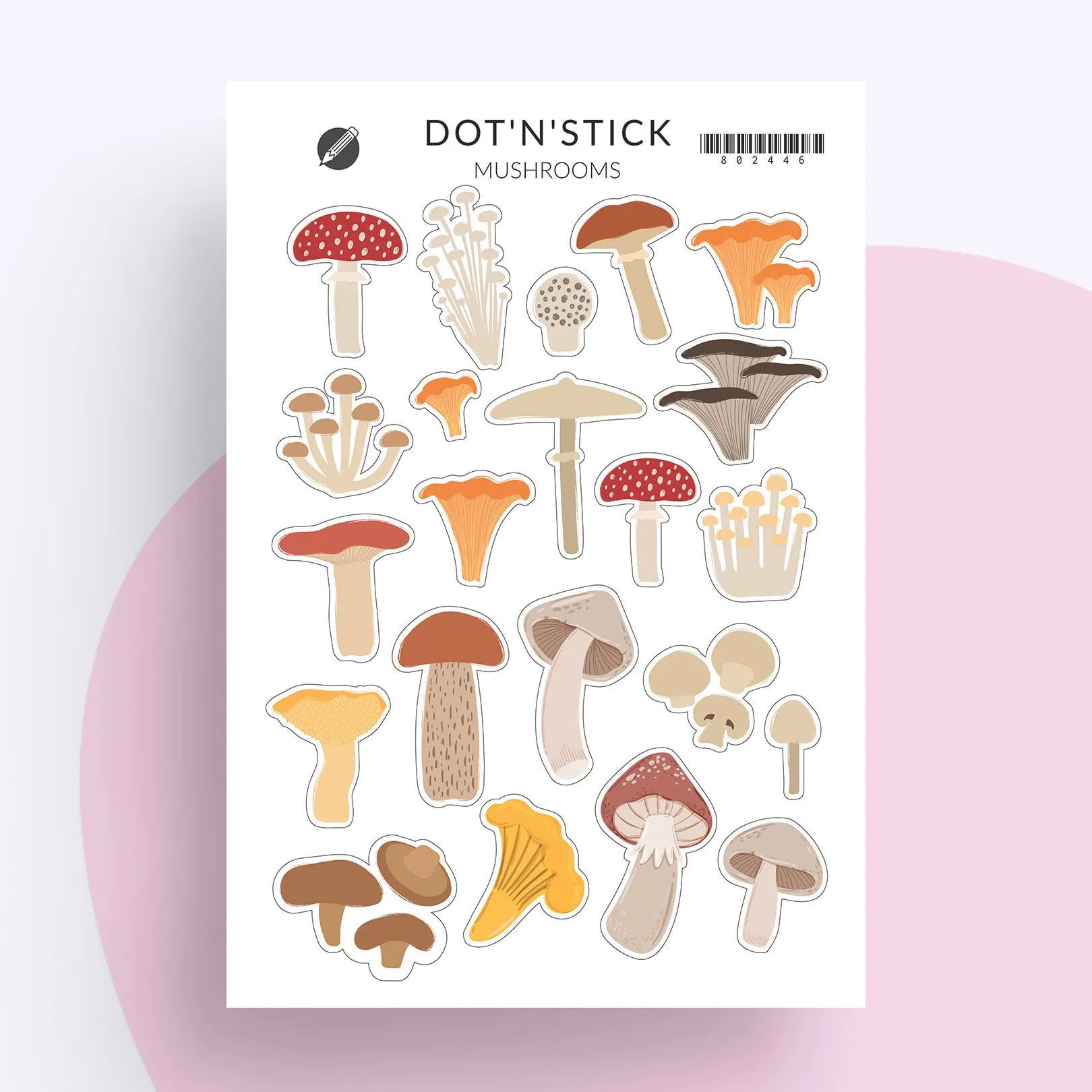 Mushrooms – Planer Aufkleber