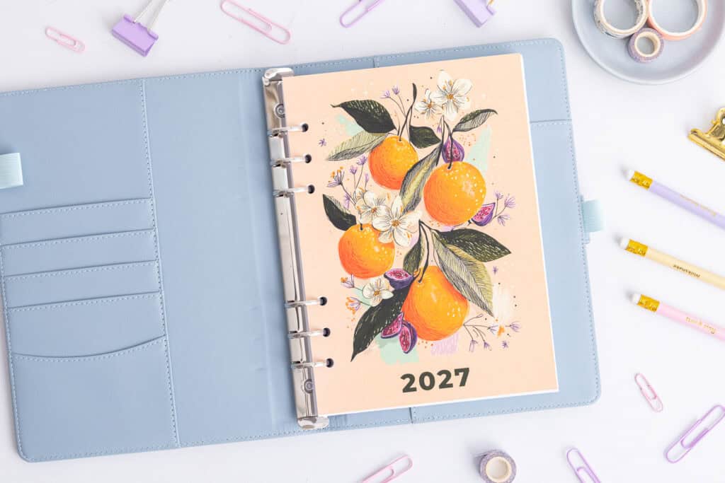 Titelseite für deinen Organizer | Summer oranges