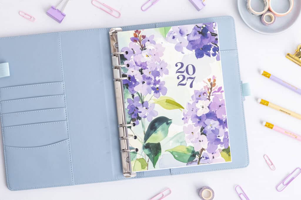 Titelseite für deinen Organizer | Sweet lilacs
