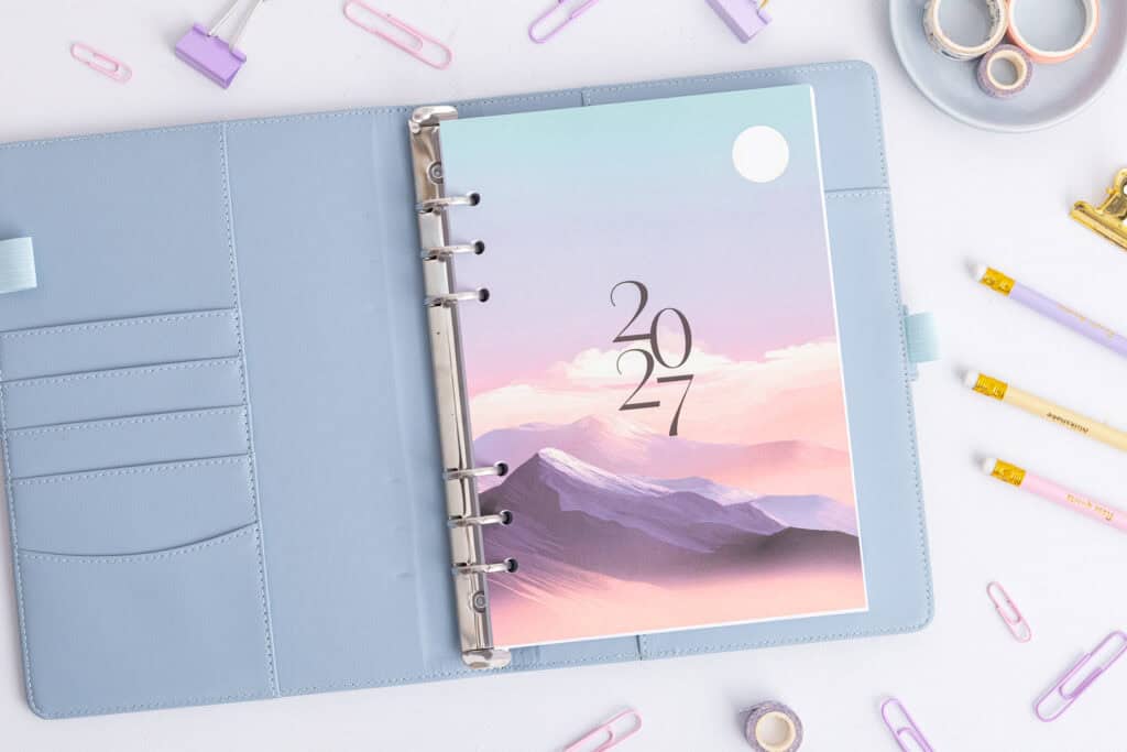 Titelseite für deinen Organizer | Violet horizon